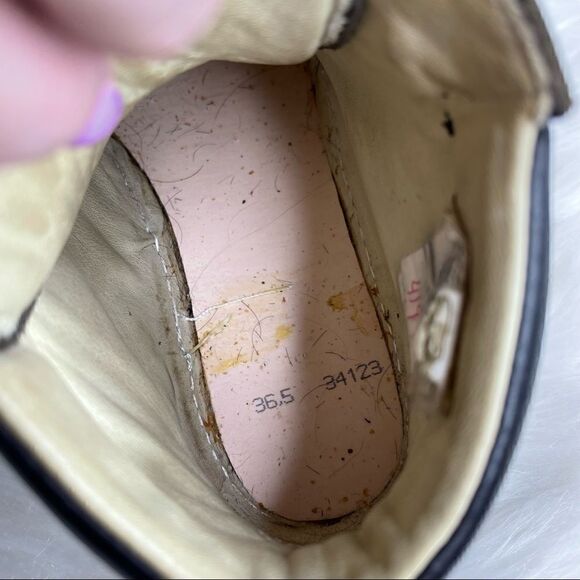 Maison Martin Margiela High Top Leather Lace Up Sneakers 36.5 - Picture 8 of 12